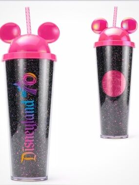Mickey Mouse x Starbucks Travel Tumbler with Straw – Disneyland 70th Anniversary